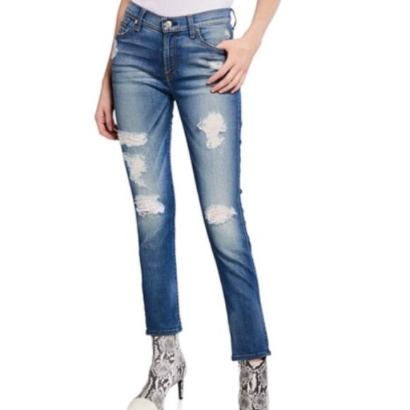 7 For All Mankind The Ankle Skinny - Size 25 - Picture 1 of 3
